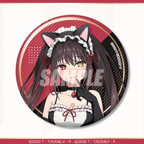 캔뱃지 토키사키 쿠루미 BLACK CAT