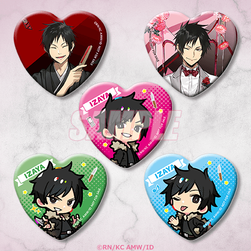 하트 캔뱃지 일본풍 or 턱시도 or 스탠딩포즈(미니) or 나이프(미니) or 술래잡기(미니)