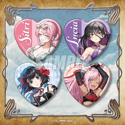 하트 캔뱃지 시트리 신규일러 / 루시아 신규일러 / 2권 표지일러 / 3권 표지일러