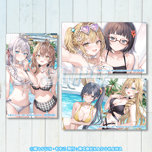 미니 브로마이드 아랴&마샤(풀사이드)／사야카&노노아(풀사이드)／스미레&에레나(풀사이드)