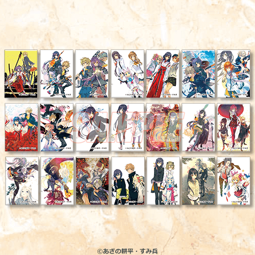 D상 표지 일러스트 사각 캔뱃지 컴플리트 세트