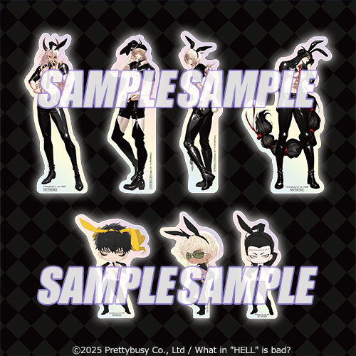 오로라 스티커 사탄 ver.Rabbit / 레비아탄 ver.Rabbit / 루시퍼 ver.Rabbit / 아스모데우스 ver.Rabbit / 맘몬 미니 ver.Rabbit / 벨제붑 미니 ver.Rabbit / 벨페고르 미니 ver.Rabbit