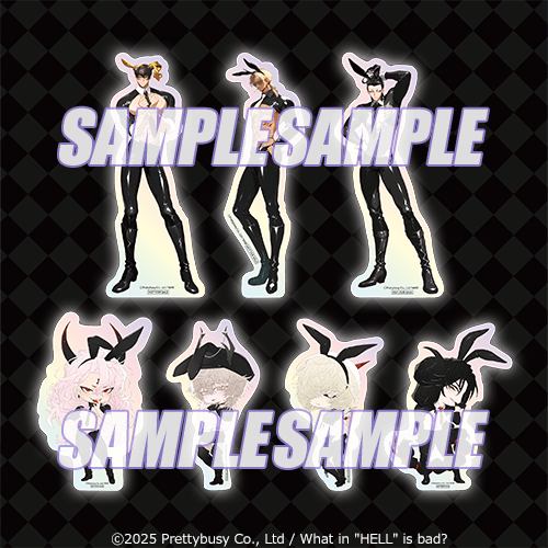 오로라 스티커 맘몬 ver.Rabbit / 벨제붑 ver.Rabbit / 벨페고르 ver.Rabbit / 사탄 미니 ver.Rabbit / 레비아탄 미니 ver.Rabbit / 루시퍼 미니 ver.Rabbit / 아스모데우스 미니 ver.Rabbit